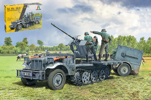 SD KFZ 10/4 W/FLAK 30 AND CREW KIT 1:35 - Italeri - IT6395