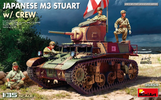 JAPANESE M3 STUART W/CREW KIT 1:35 - Miniart - MIN35454