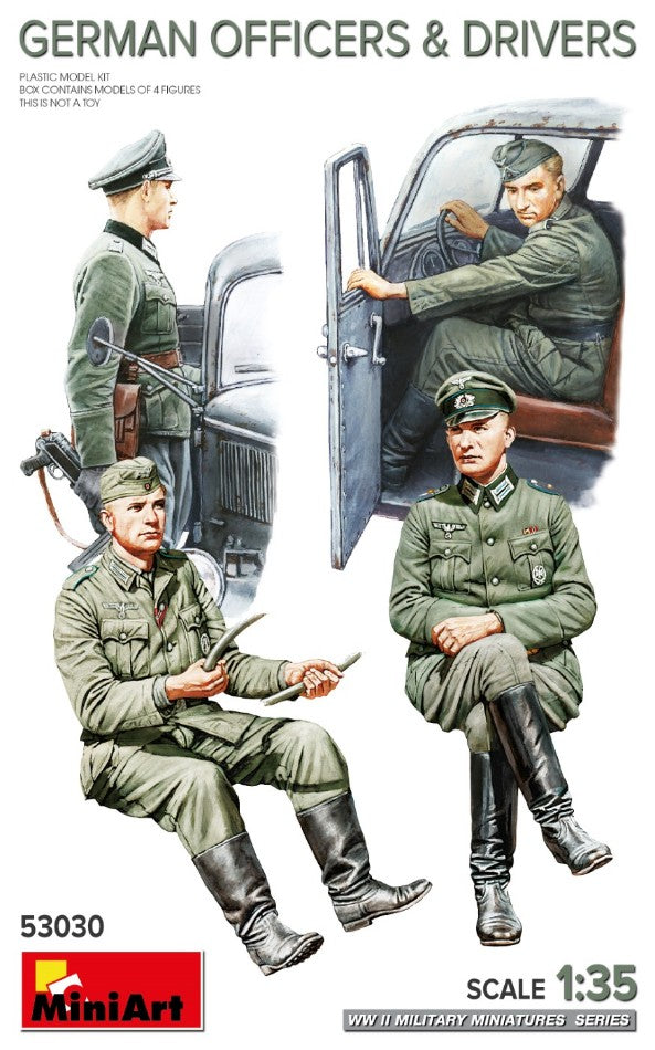 GERMAN OFFICERS & DRIVERS KIT 1:35 - Miniart - MIN53030