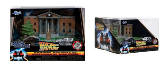 DIORAMA CLOCK TOWER BACK TO THE FUTURE (CARS mm 40) NANO SCENE - Jada Toys - JADA253253020
