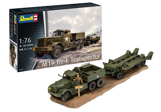 TRASPORTATORE DI CARRI ARMATI M19 TANK TRANSPORTER KIT 1:76 - Revell - RV03364