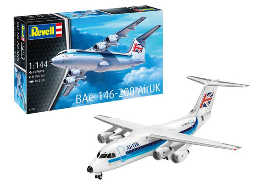 BAe 146-200 AirUK KIT 1:144 - Revell - RV03791