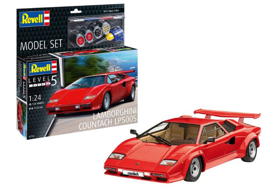 LAMBORGHINI COUNTACH LP500S MODEL SET KIT 1:24 - Revell - RV67730