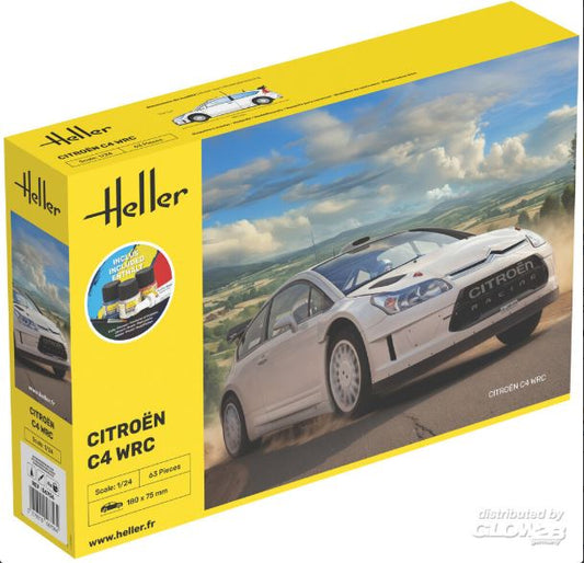 CITROEN C4 WRC STARTER KIT C/COLORI KIT 1:24 - Heller - HL56756