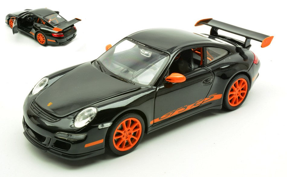 PORSCHE 911 (997) GT 3 RS 2006 BLACK 1:24 - Welly - WE4328