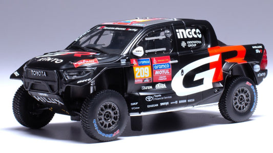 TOYOTA GR DKR HILUX EVO T1U N.209 RALLY DAKAR 2024 DE VILLIERS-MURPH1:43 - Ixo Model - RAM930