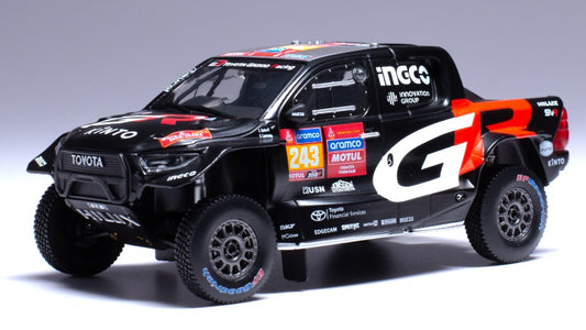 TOYOTA GR DKR HILUX EVO T1U N.243 RALLY DAKAR 2024 BOTTERILL-CUMMINS1:43 - Ixo Model - RAM931