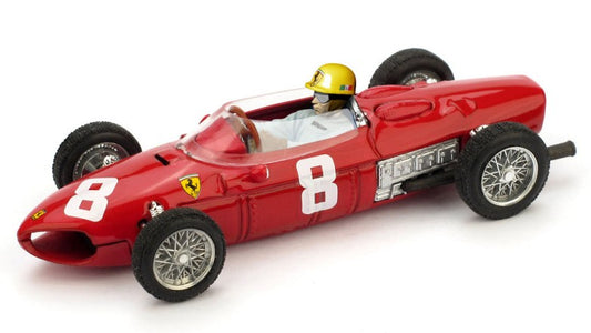 FERRARI 156 F1 RICARDO RODRIGUEZ 1961 N.8 ITALY GP W/PILOTE 1:43 - Brumm - BM0642CH