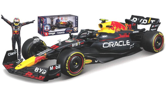 RED BULL RB19 N.11 SERGIO PEREZ 2023 WITH FIGURE 1:24 - Burago - BU28036P