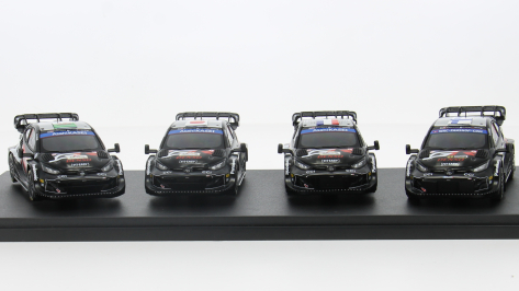 TOYOTA GR YARIS RALLY1 HYBRID RALLY WM 2024 SET 1:43 - Ixo Model - RAM966