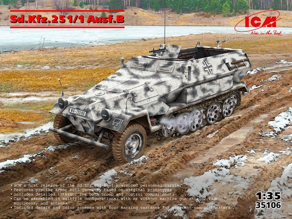 Sd.Kfz.251/1 Ausf.B KIT 1:35 - ICM - ICM35106