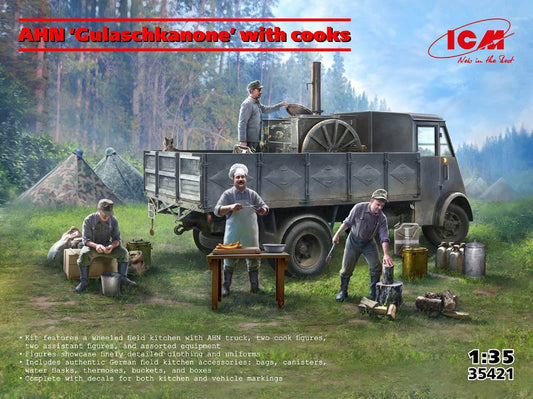 AHN “Gulaschkanone” with cooks KIT 1:35 - ICM - ICM35421