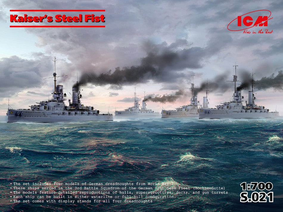 NAVE Kaiser’s Steel Fist KIT 1:700 - ICM - ICMS021
