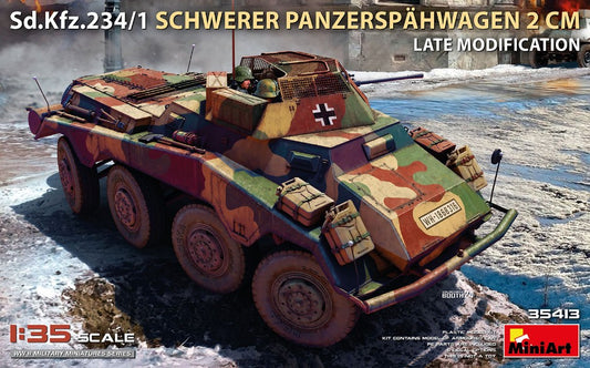 Sd.Kfz.234/1 Schwerer Panzerspähwagen (2 cm). Late Mod KIT 1:35 - Miniart - MIN35413