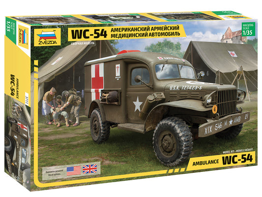 WC-54 U.S. MILITARY AMBULANCE KIT 1:35 - Zvezda - Z3711