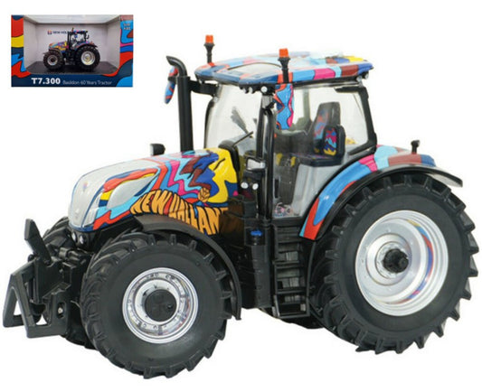 TRATTORE NEW HOLLAND T7.300 60 YEARS ANNIVERSARY "GROOWY" 1:32 - Britains - LC43392