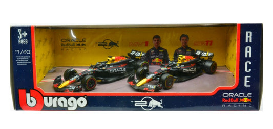 SET RED BULL 2024 N.1 MAX VERSTAPPEN + N.11 SERGIO PEREZ 1:43 - Burago - BU38173