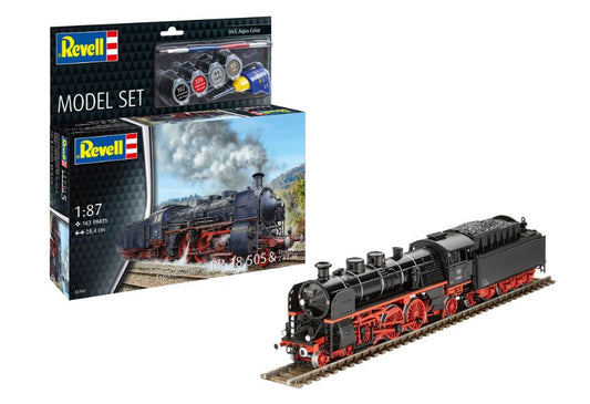 EXPRESS LOCOMOTIVE BR 18 505 WITH TENDER MODEL SET KIT 1:87 - Revell - RV62167