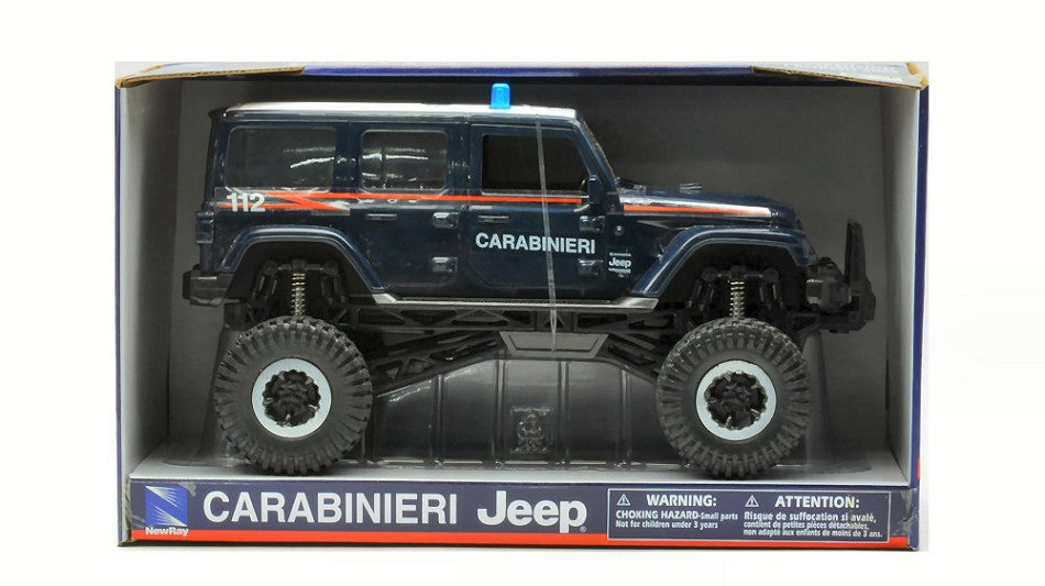 JEEP SAHARA BIG WHEELS CARABINIERI 1:18 - New Ray - NY37646
