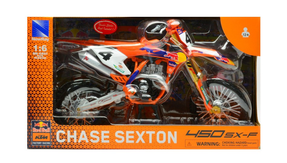 KTM 450 SX-F RED BULL N.4 CHASE SEXTON 1:6 - New Ray - NY49743