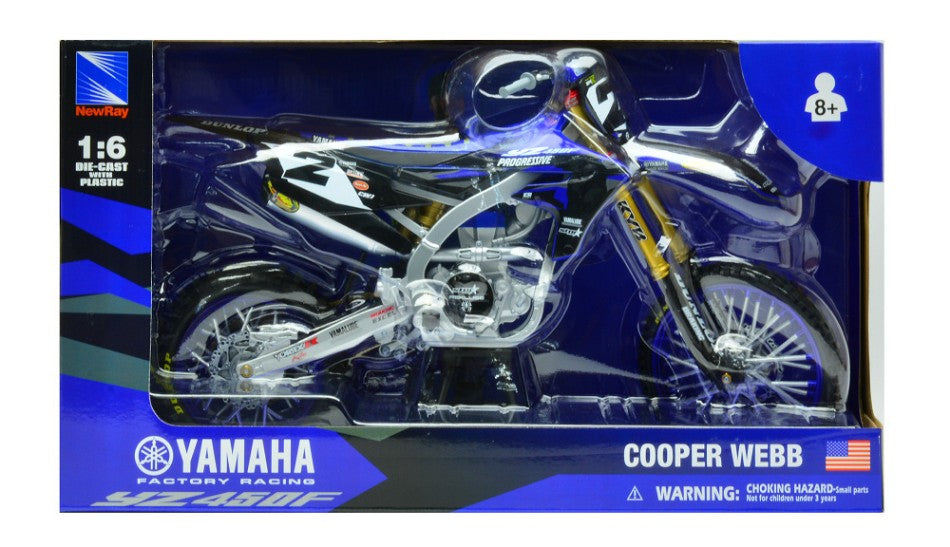 YAMAHA YZ450F N.2 COOPER WEBB 1:6 - New Ray - NY49753