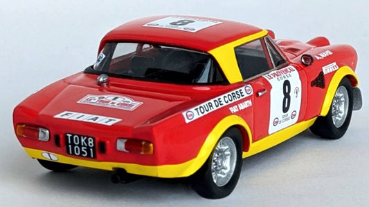 FIAT 124 ABARTH N.8 TOUR DE CORSE 1974 DARNICHE-MAHE 1:43 - Trofeu - TFDSN284