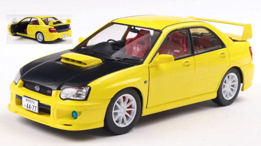 SUBARU IMPREZA WRX STi STREETFIGHTER 2003 YELLOW/CARBON BLACK 1:18 - Solido - SL1812302