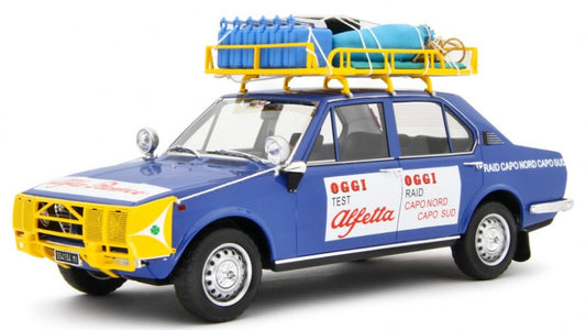 ALFA ROMEO ALFETTA 1.8 RAID CAPO NORD CAPO SUD 1973 1:18 - Laudo Racing - LM208A