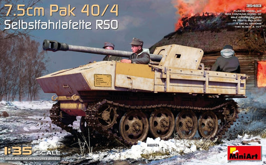 7,5 cm PAK 40/4 AUF GEP.SELBSTFAHRLAFETTE RSO KIT 1:35 - Miniart - MIN35483
