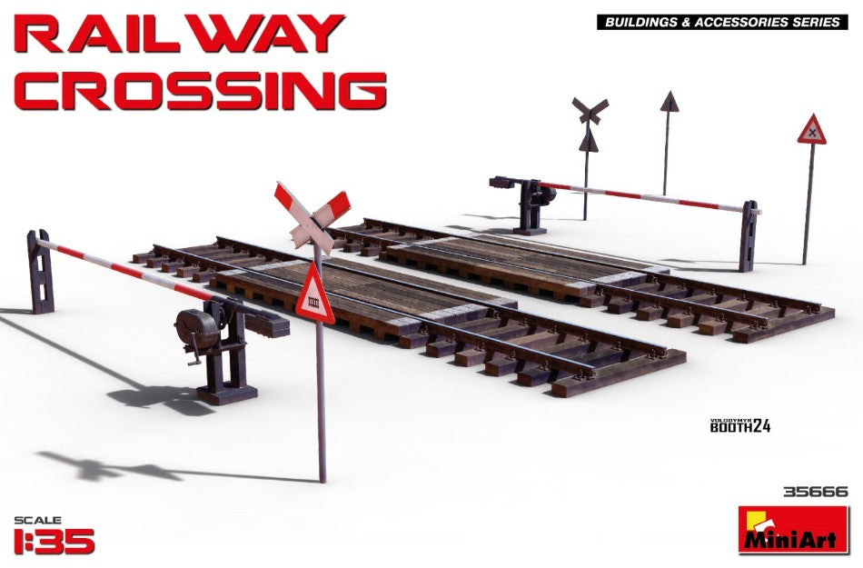 PASSAGGIO A LIVELLO RAILWAY CROSSING KIT 1:35 - Miniart - MIN35666