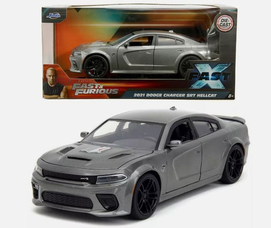 DODGE CHARGER 2021 FAST & FURIOUS FAST X DARK GREY 1:24 - Jada Toys - JADA34472