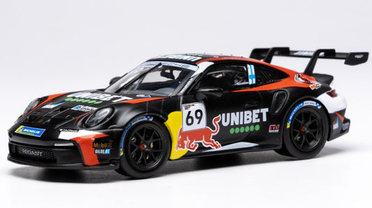 PORSCHE 911 GT3 CUP (992) N.69 PORSCHE CUP ZOLDER 2024 K.ROVANPERA 1:43 - Ixo Model - GTM177