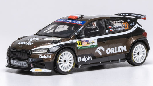 SKODA FABIA N.22 RALLY2 JAPAN 2024 KAJETANOWICZ-SZCZEPANIAK 1:43 - Ixo Model - RAM969