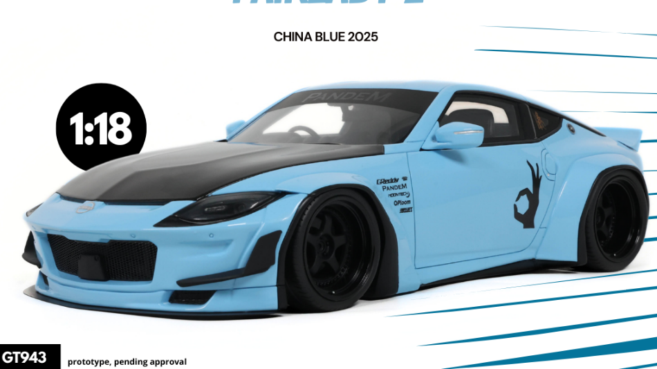 PANDEM NISSAN FAIRLADY Z CHINA 2025 BLUE 1:18 - GT Spirit - GT943