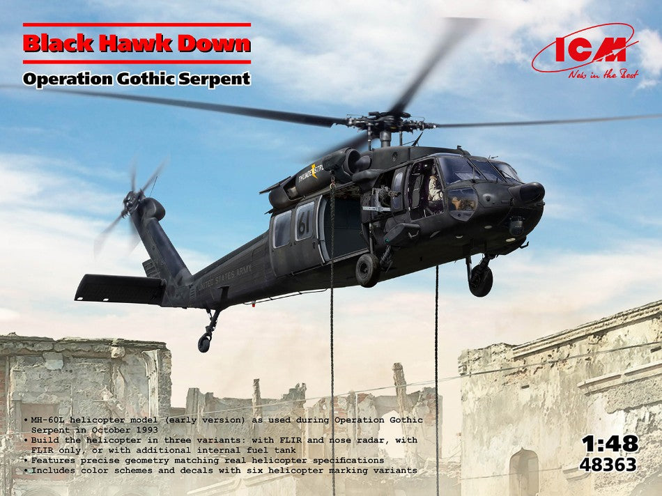 BLACK HAWK DOWN OPERATION GOTHIC KIT 1:48 - ICM - ICM48363