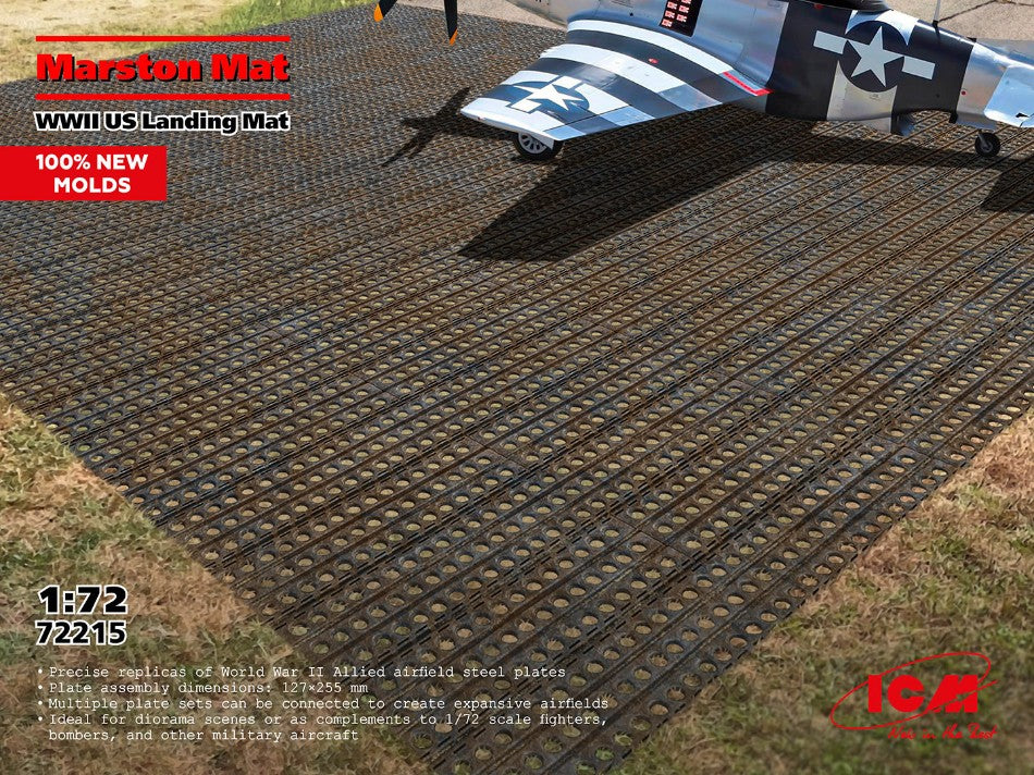 MARSTON MAT US LANDING MAT WWII KIT 1:72 - ICM - ICM72215