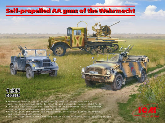 SELF PROPELLED AA GUNS OF THE WERMACHT KIT 1:35 - ICM - ICMDS3526