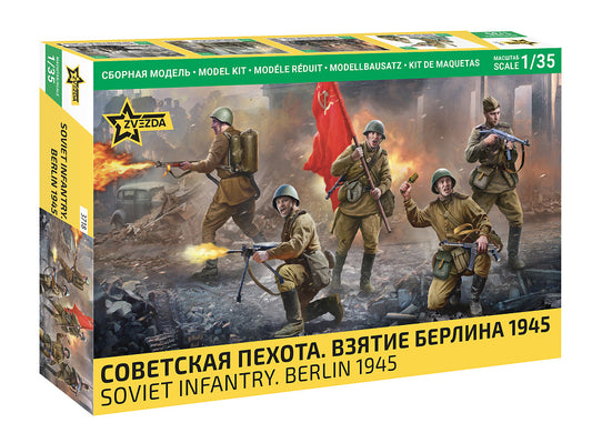 SOVIET INFANTRY BRLIN 1945 KIT 1:35 - Zvezda - Z3718