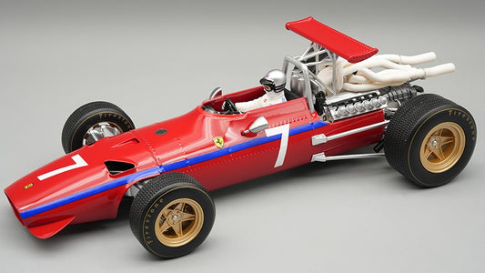 FERRARI 312F1/68 WATKINS GLEN GP 1968 D.BELL W/DRIVER 1:18 - Tecnomodel - TMD18317D