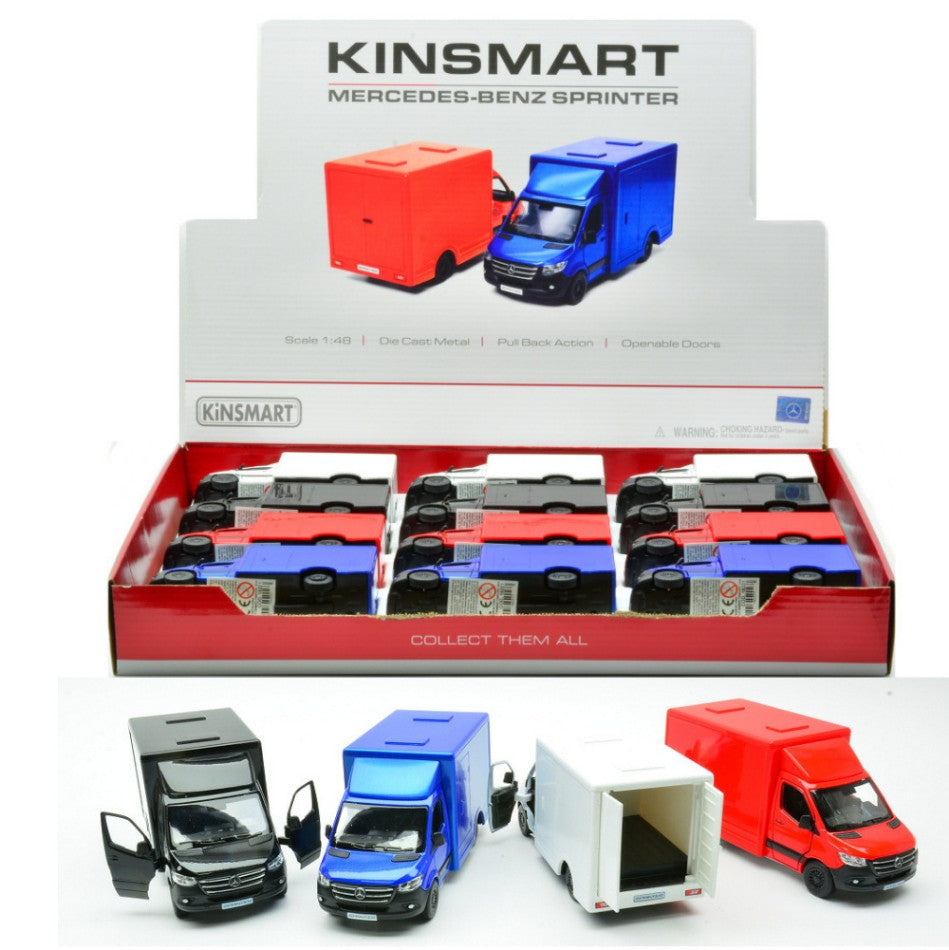 MERCEDES SPRINTER COL.ASS. cm 12,5 1:48 - Kinsmart - KT5471D