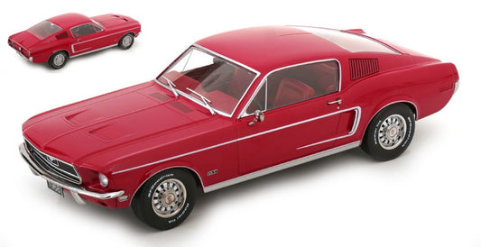 FORD MUSTANG GT FASTBACK 1968 RED 1:18 - KK Scale - KKDC181392