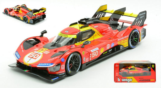 FERRARI 499P N.50 WINNER LE MANS 2024 FUOCO-NIELSEN-MOLINA 1:24 - Burago - BU26312