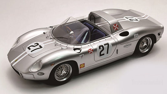 FERRARI 330P N.27 DNF 12h SEBRING 1965 KOLB-FULP 1:18 - Tecnomodel - TMD18309B