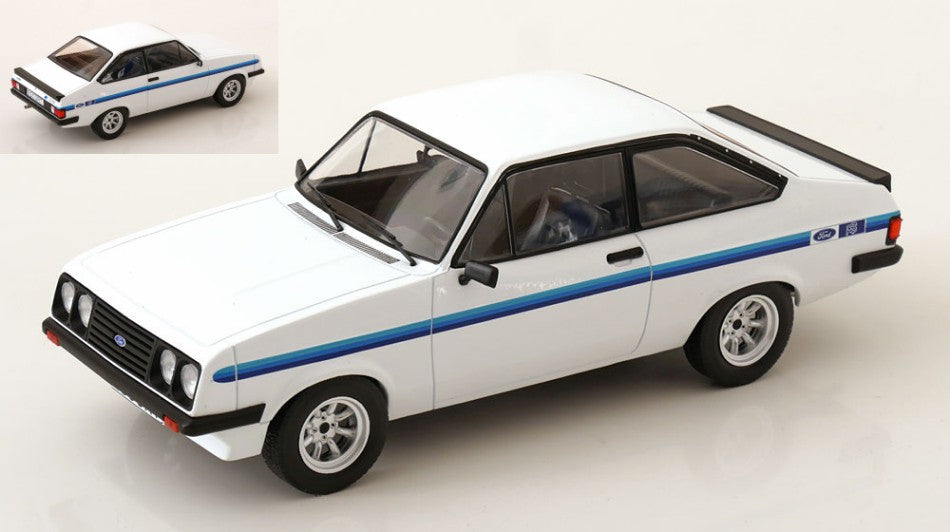 FORD ESCORT MKII RS 2000 1977 WHITE 1:18 - ModelCarGroup - MCG18439