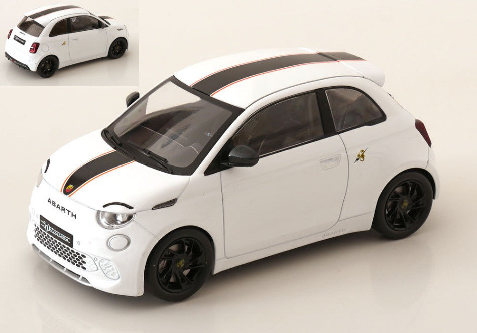 FIAT 500e ABARTH 2024 WHITE 1:18 - ModelCarGroup - MCG18497