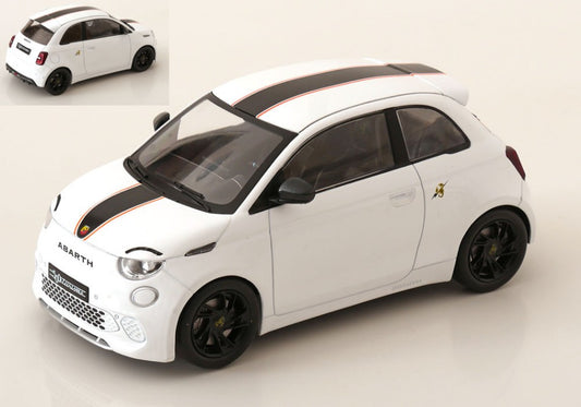 FIAT 500e ABARTH 2024 WHITE 1:18 - ModelCarGroup - MCG18497
