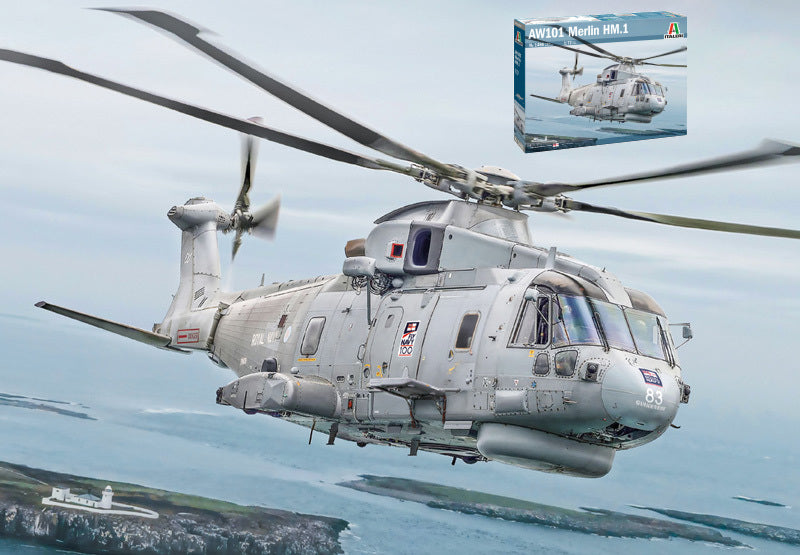 AW-101 MERLIN HM.1 KIT 1:72 - Italeri - IT1486