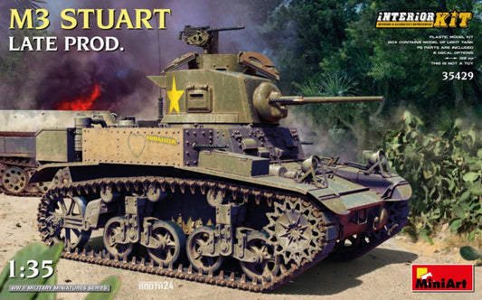 M3 STUART LATE PROD.INTERIOR KIT 1:35 - Miniart - MIN35429