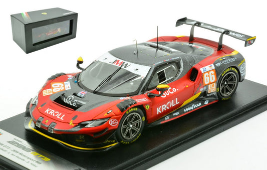 FERRARI 296 GT3 N.66 LE MANS 2024 PETROBELLI-TEN VOORDE-YOLUC 1:43 - Looksmart - LSLM188