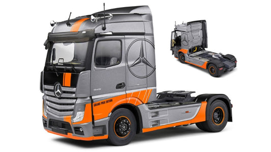 MERCEDES ACTROS TRUCK 2 ASSI GRAN PRIX EDITION 2019 SILVER 1:24 - Solido - SL2400202